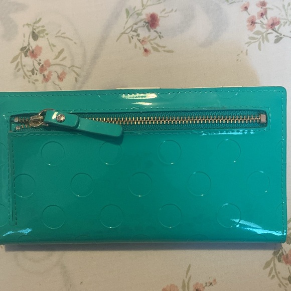 Authentic Kate Spade Turquoise Wallet - Picture 2 of 4